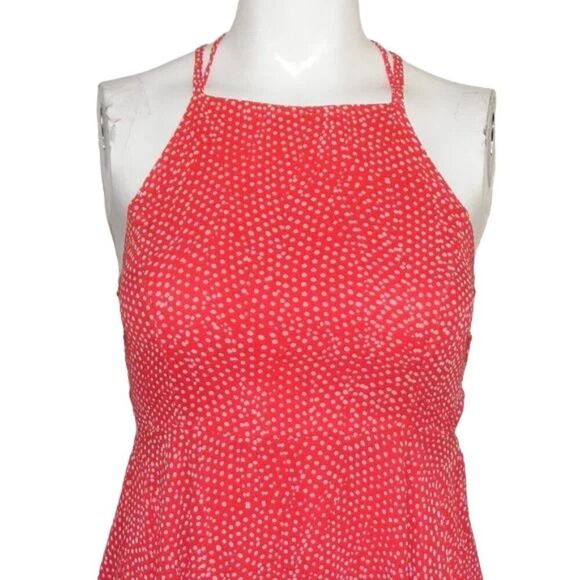 LULU'S Good Deeds Dress, XS, Red/White Polka dots, Strappy open back, Mini - Picture 10 of 14